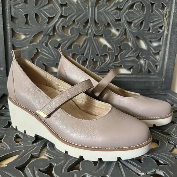 Vionic Women's Alma Mary Jane Leather Wedges Shoes Woman’s Size US 8.5 - Picture 2 of 12